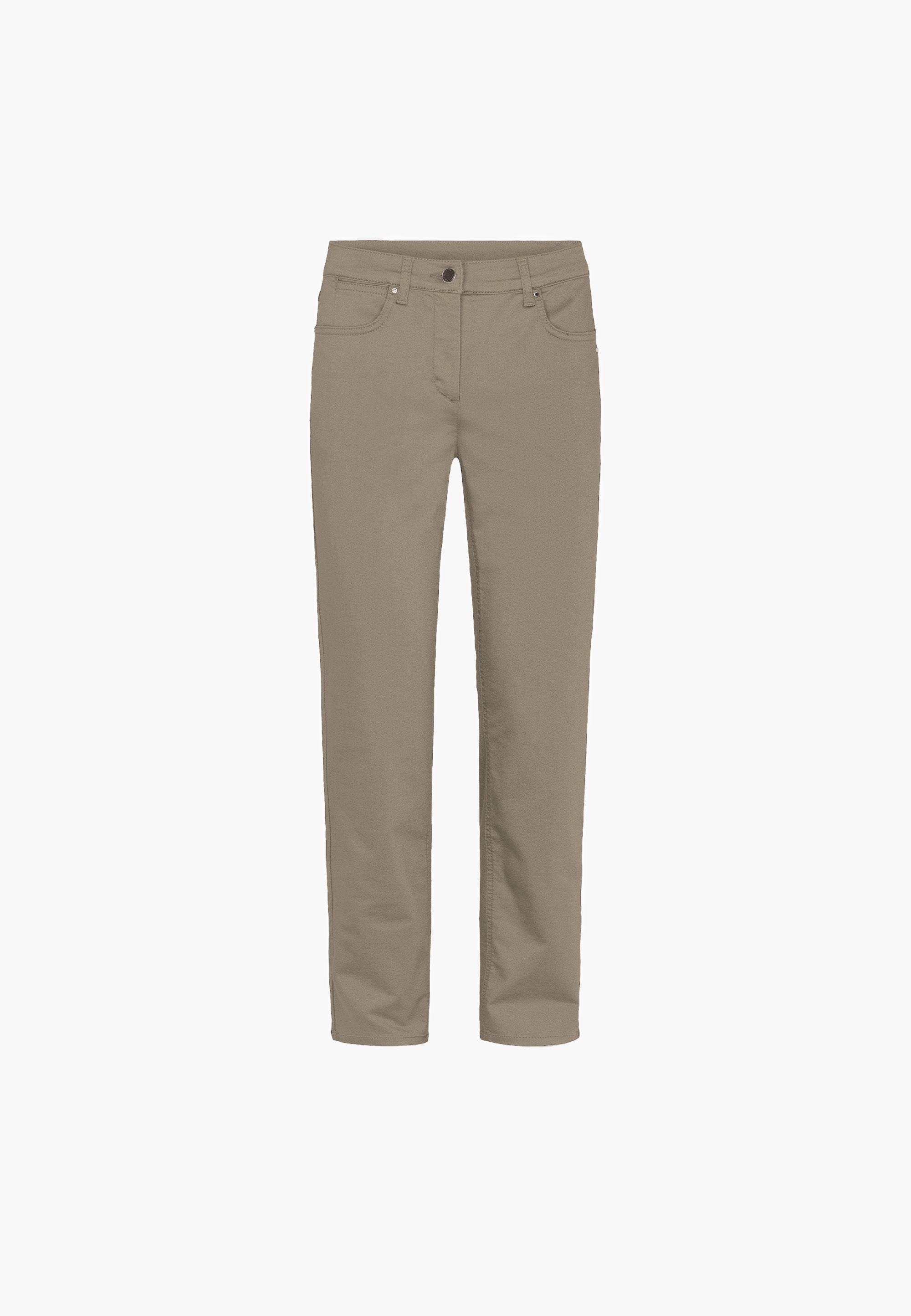 LAURIE  Charlotte Regular - Medium Length Trousers REGULAR 27000 Dark Sand