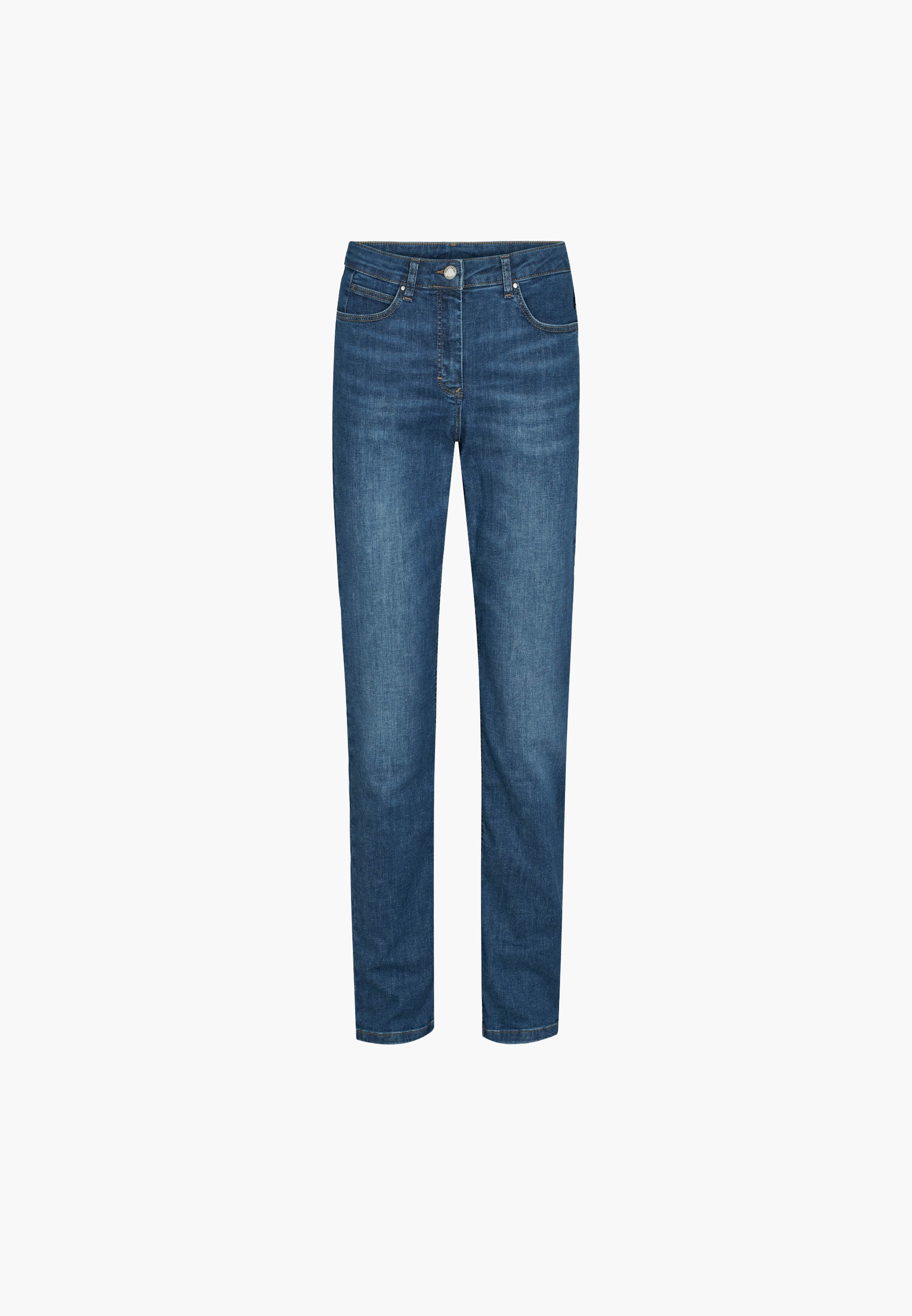 LAURIE  Charlotte Regular - Medium Length Trousers REGULAR 49399 Washed Blue Denim