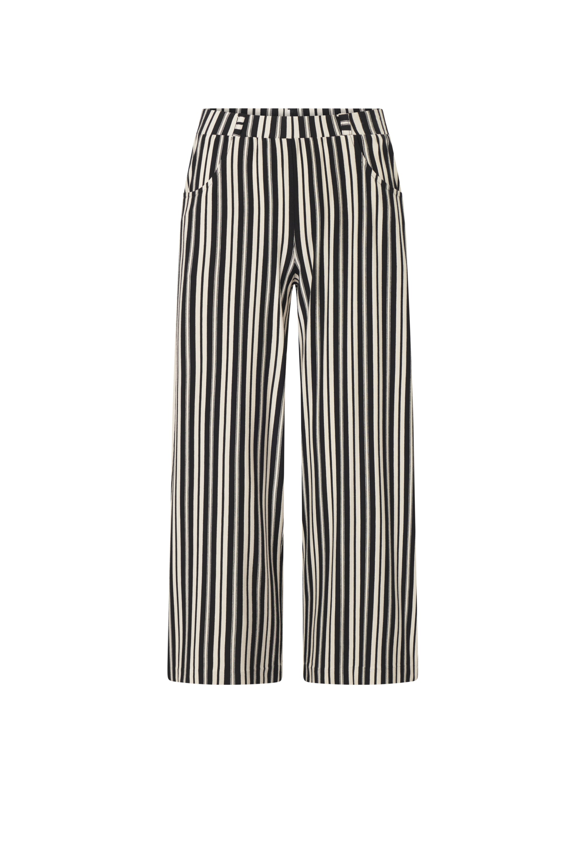 LAURIE Donna Loose Crop Trousers LOOSE 99139 Elegant Stripe