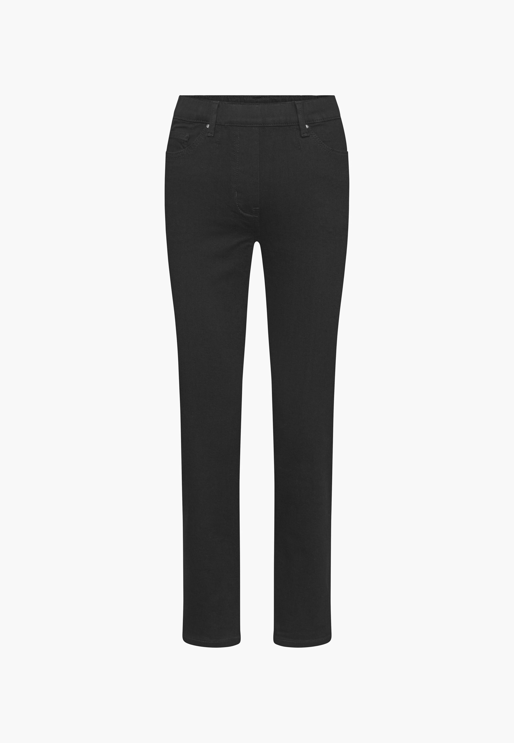 LAURIE Hannah Regular - Ekstra Short Length Trousers REGULAR 99900 Black Denim