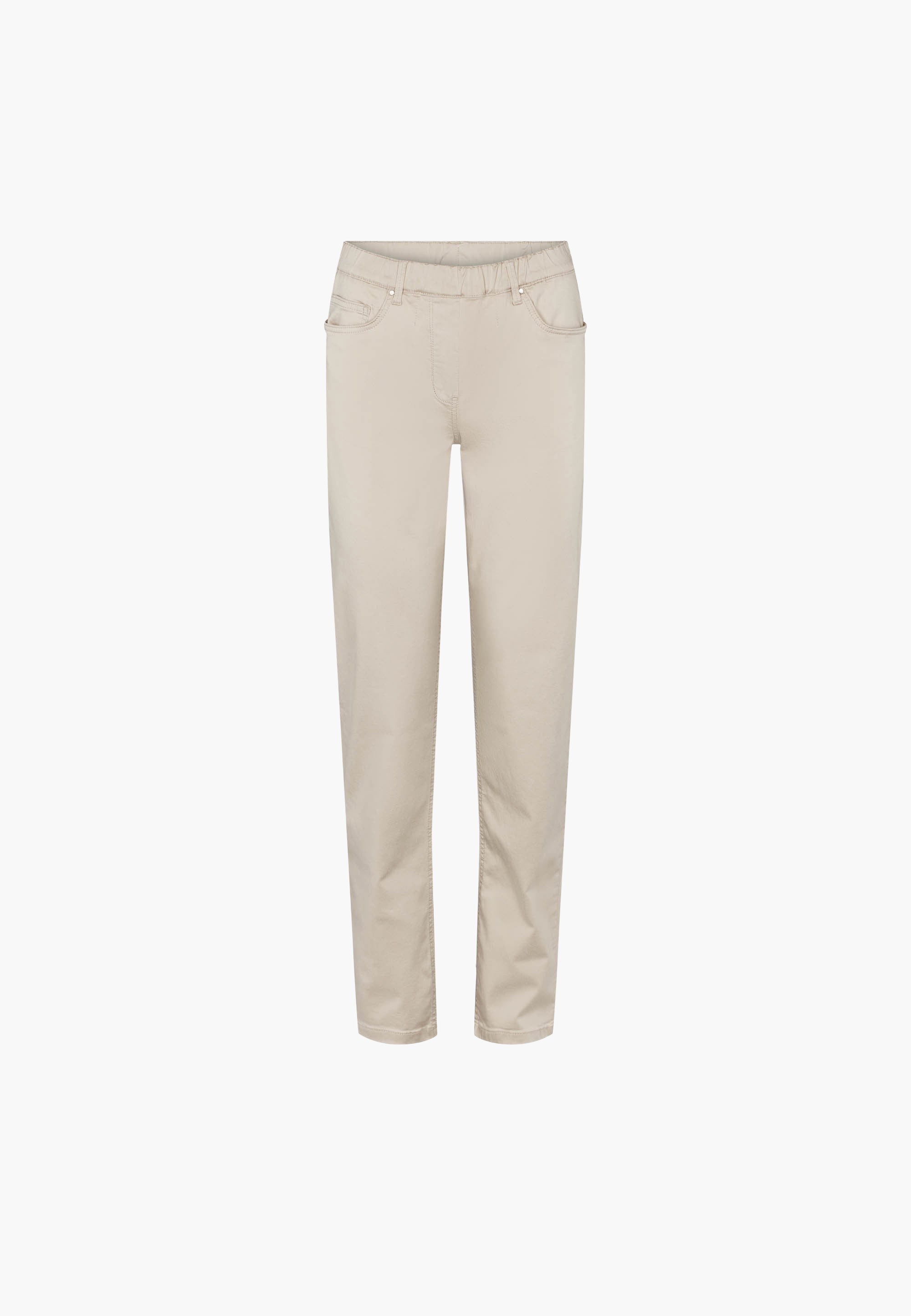 LAURIE  Hannah Regular - Medium Length Trousers REGULAR 25102 Grey Sand