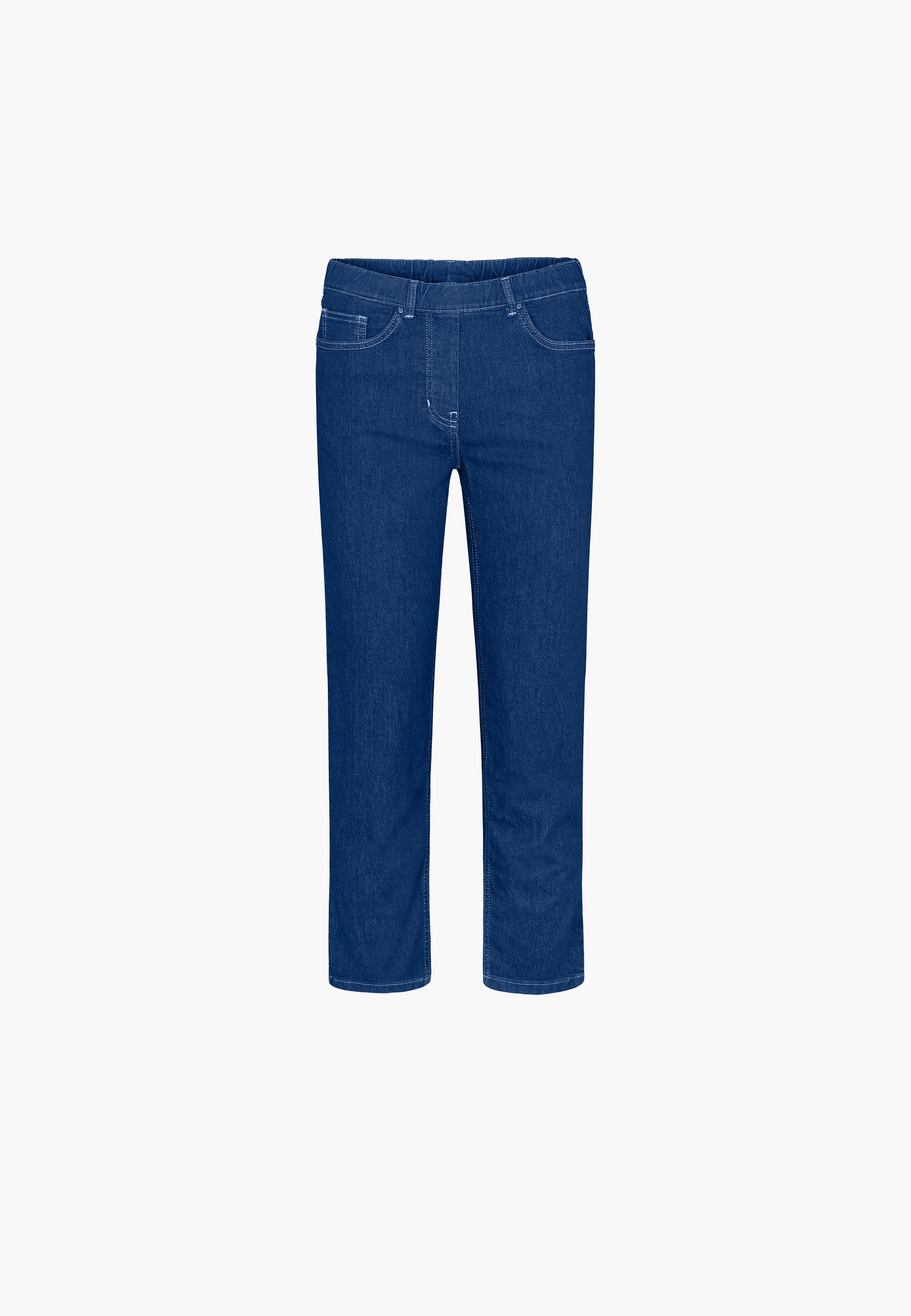 LAURIE  Helen Straight - Extra Short Length Trousers STRAIGHT 49401 Blue Denim