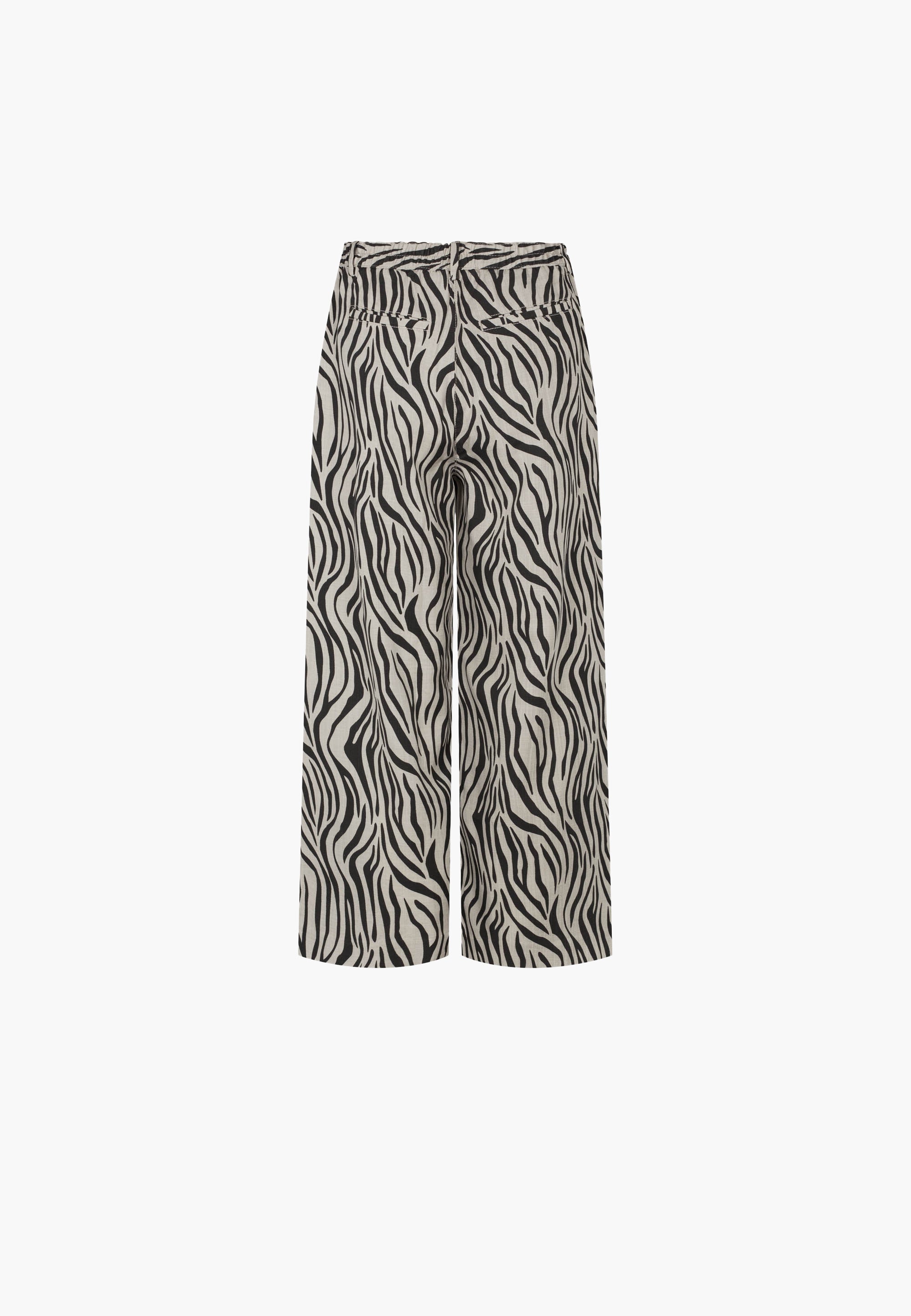 LAURIE Hilde Loose Crop Trousers LOOSE 25010 Grey Sand Print