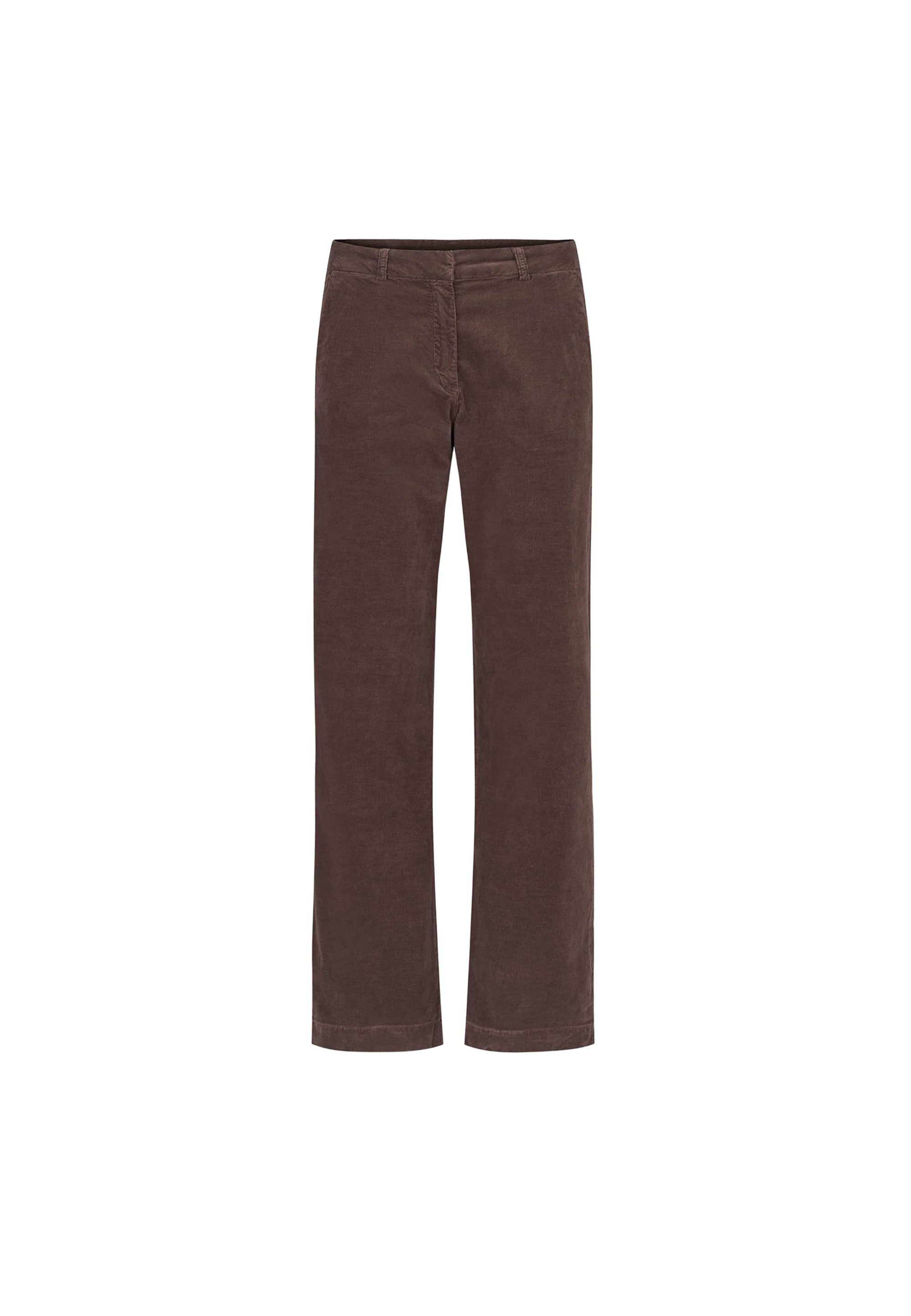 LAURIE  Judy Straight Sammet - Medium Length Trousers STRAIGHT 88000 Brown