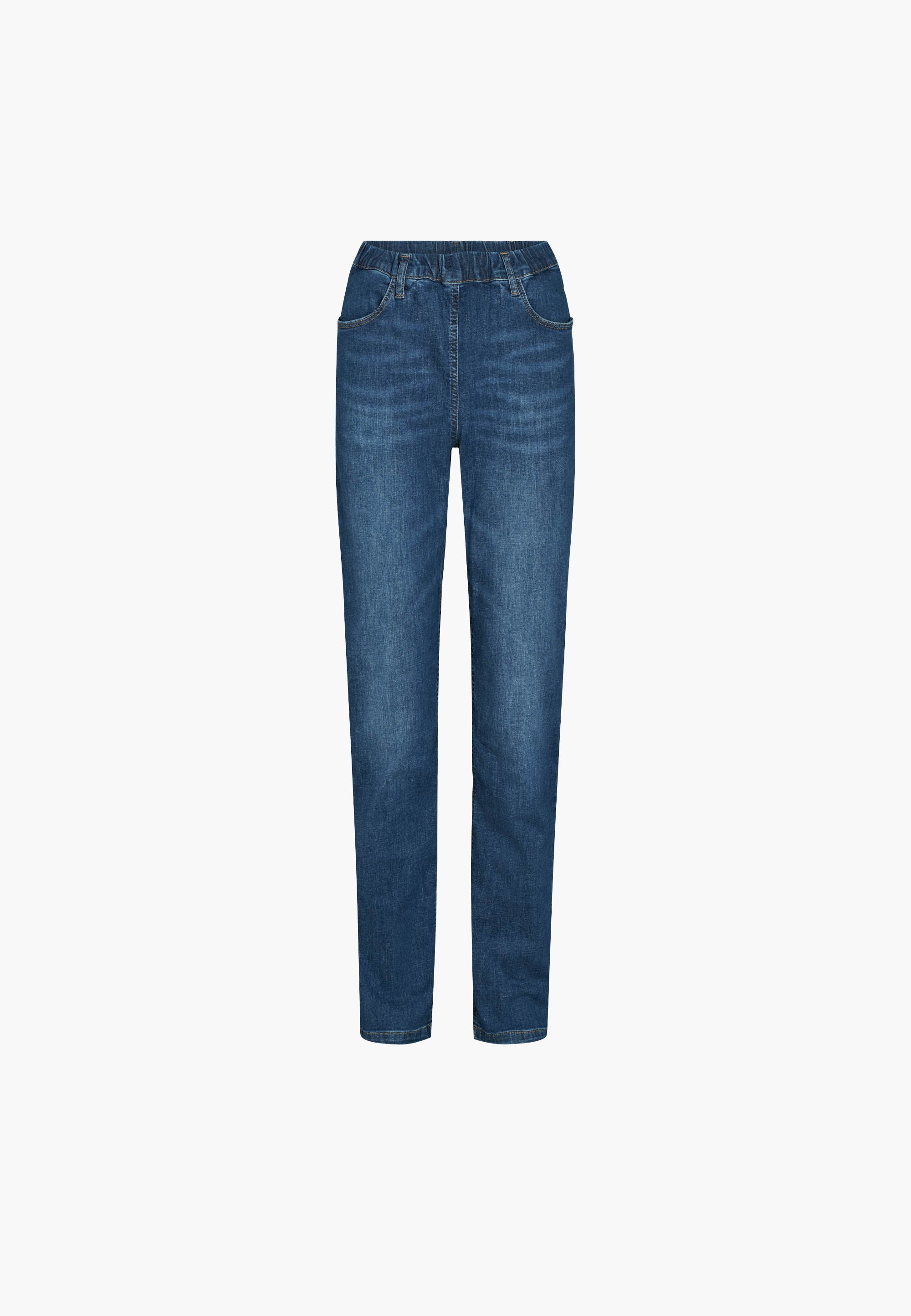 LAURIE  Kelly Regular - Medium Length Trousers REGULAR 49399 Washed Blue Denim