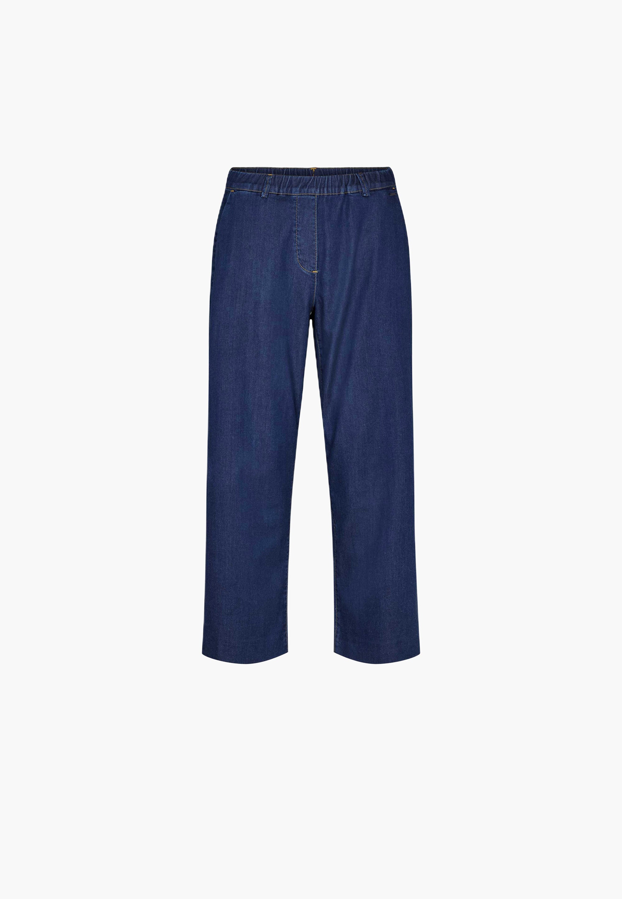 LAURIE Phoebe Loose Crop Trousers LOOSE 44506 Medium Blue Denim