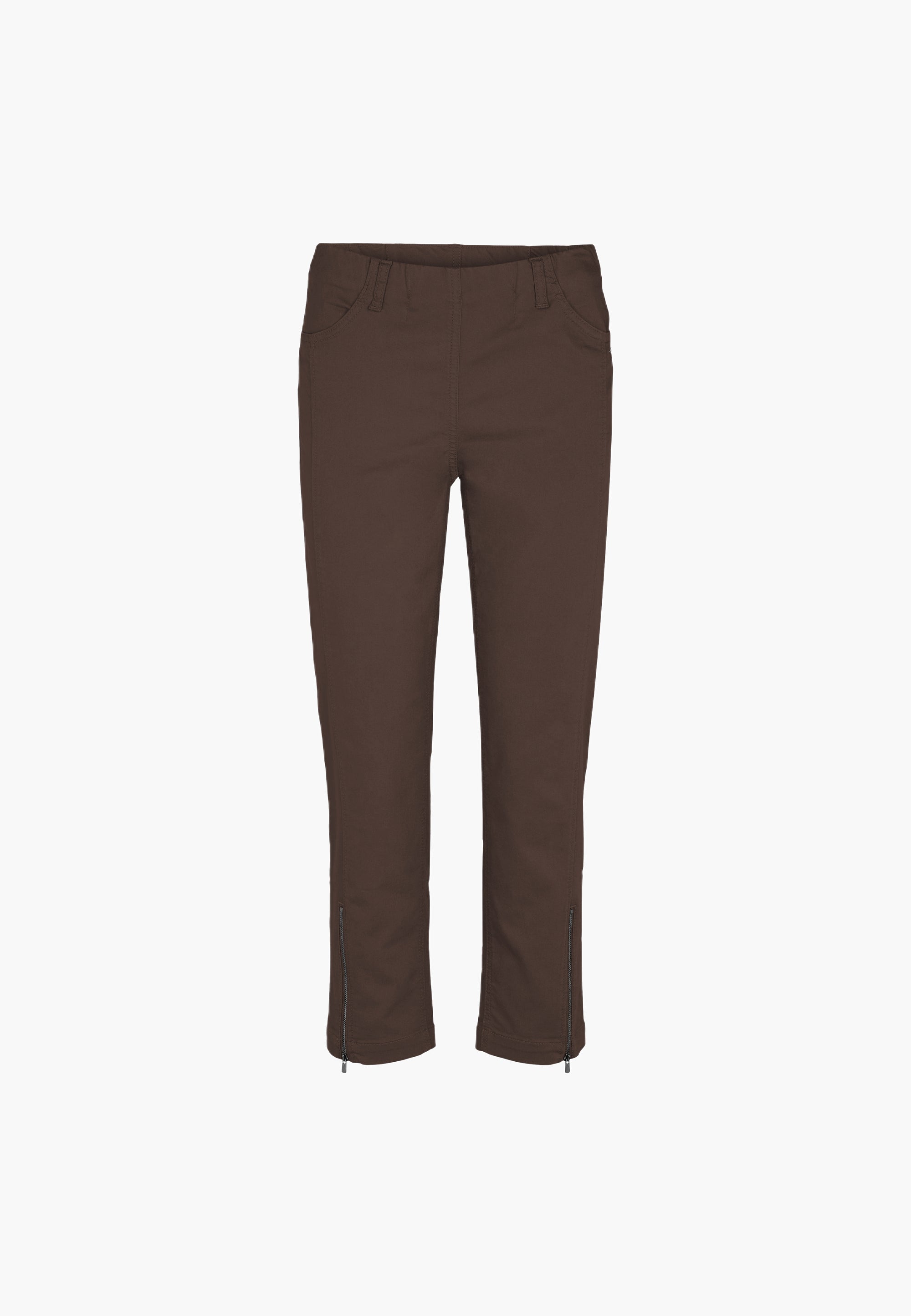 LAURIE Piper Regular Crop Trousers REGULAR 88000 Brown