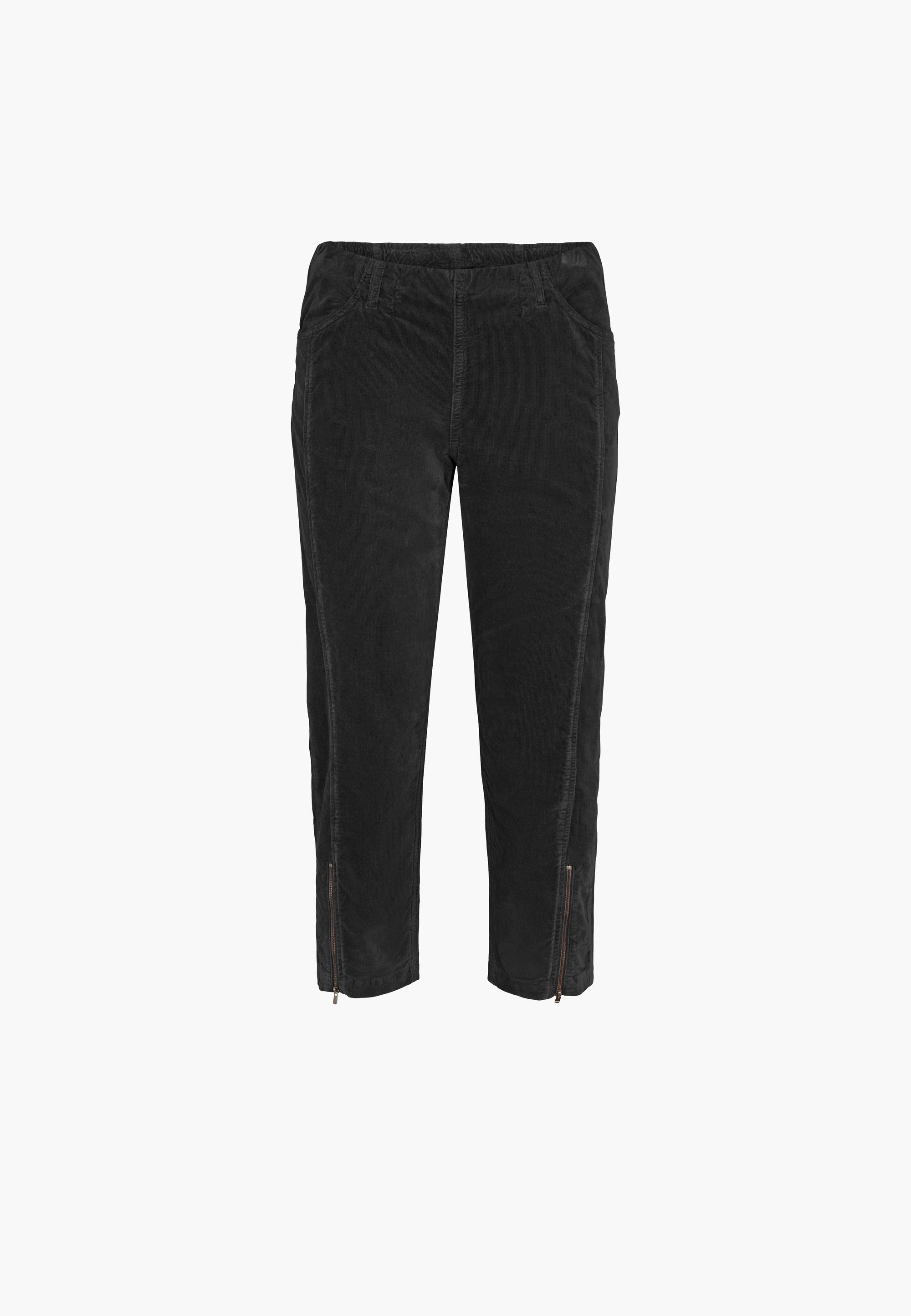 LAURIE  Piper Regular Sammet Crop Trousers REGULAR 99000 Black