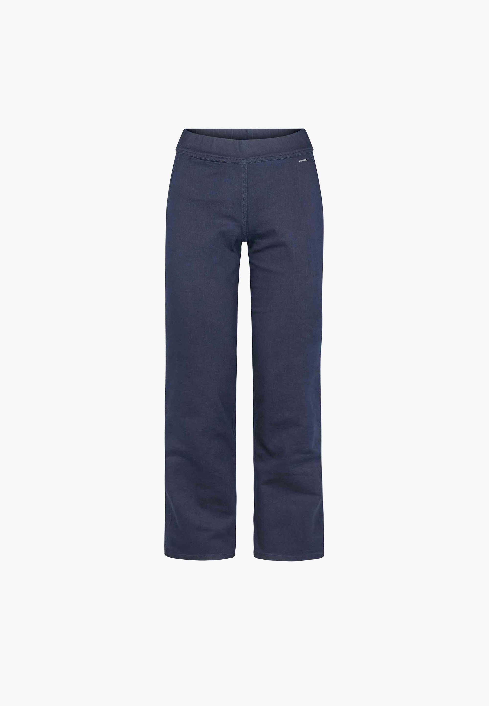 LAURIE  Serene Loose - Medium Length Trousers LOOSE 49520 Dark Blue Denim