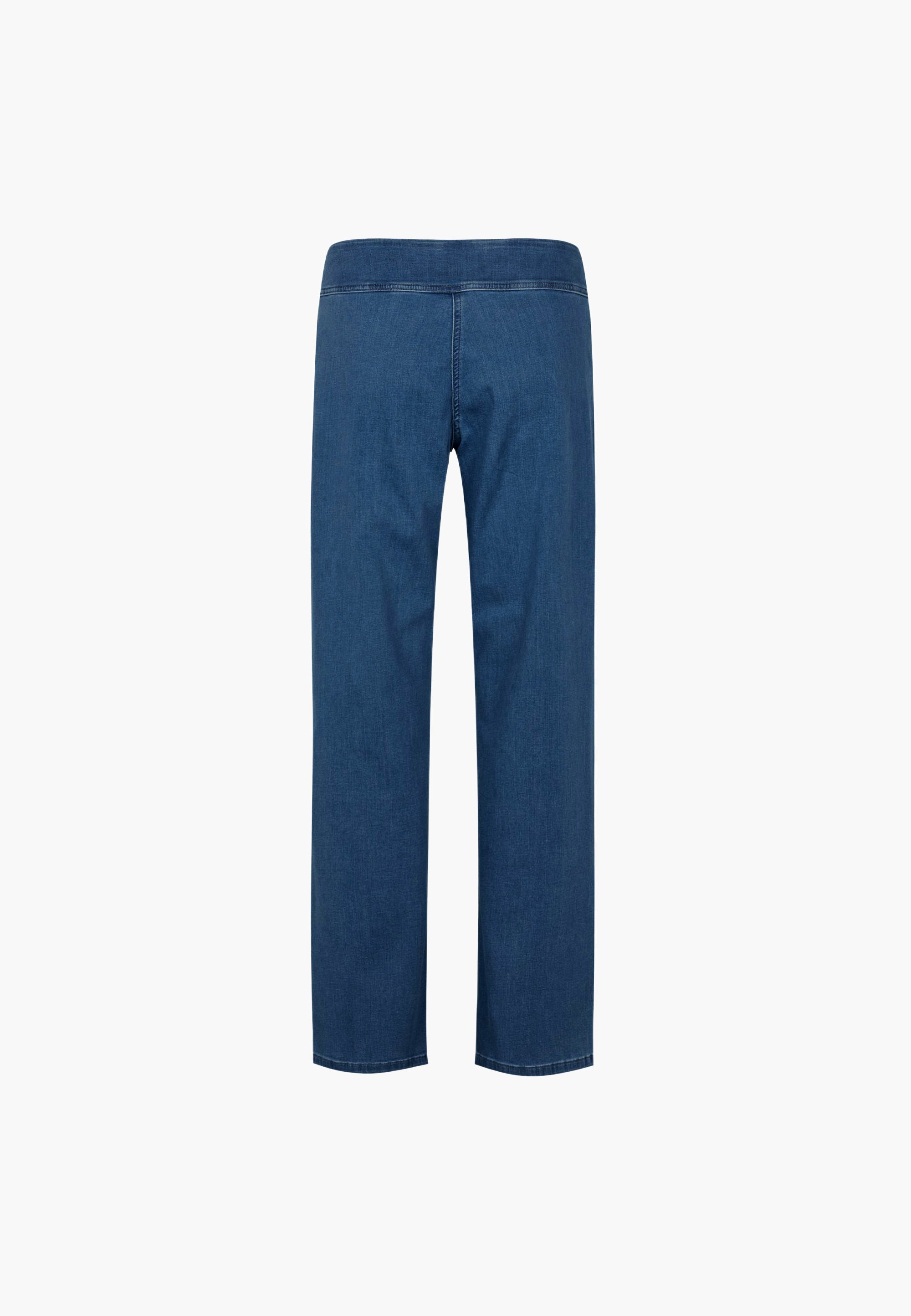 LAURIE  Thea Straight - Medium Length Trousers STRAIGHT 49401 Blue Denim