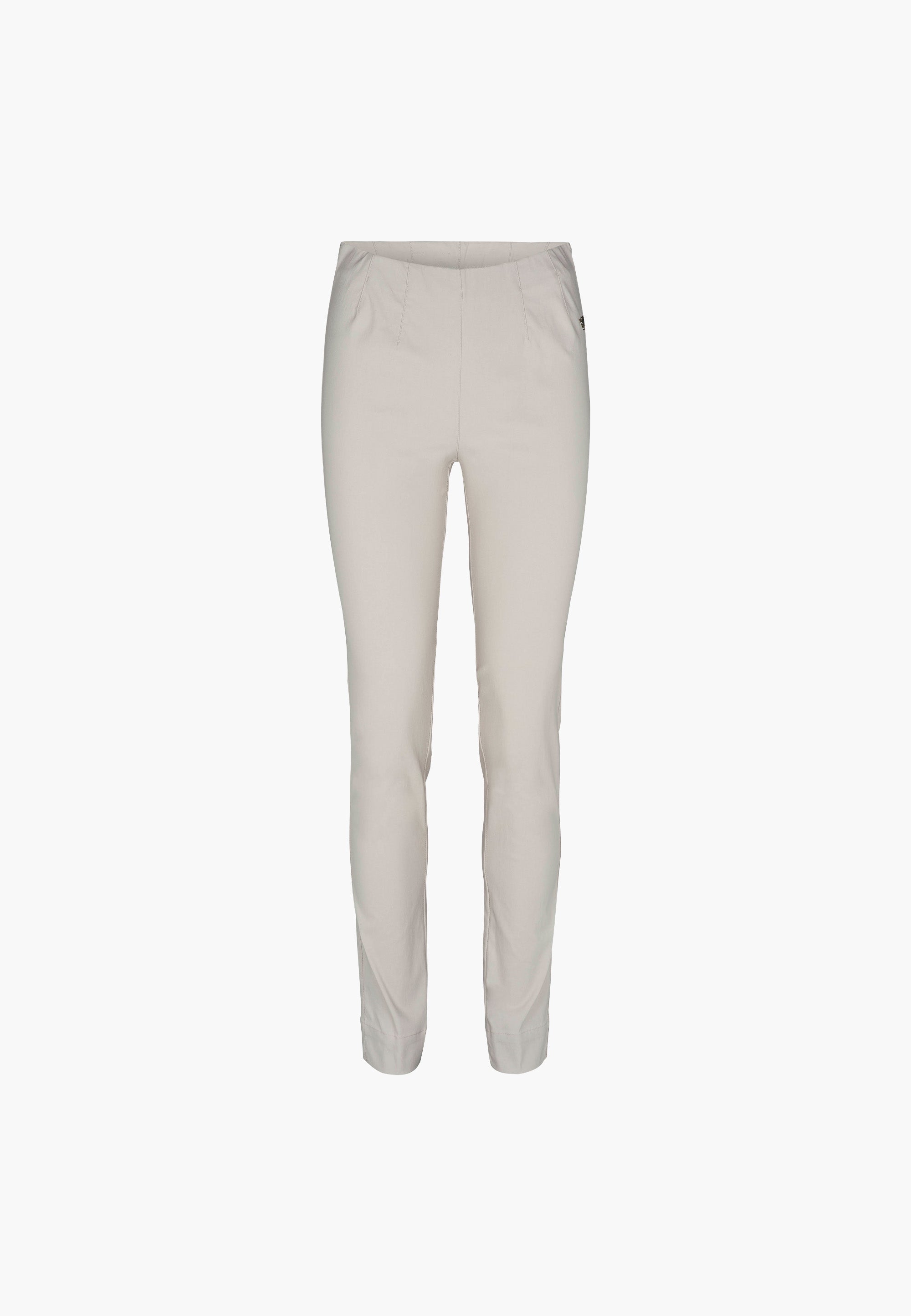 LAURIE  Vicky Slim - Medium Length Trousers SLIM 25137 Grey Sand